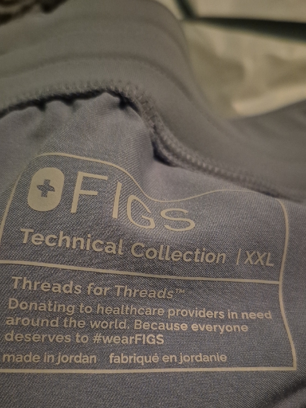 Figs Light Blue Zamora Jogger Scrub Pants SZ.XXL - Picture 7 of 8